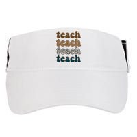 Teach Retro Gift For Teacher Adult Drive Performance Visor