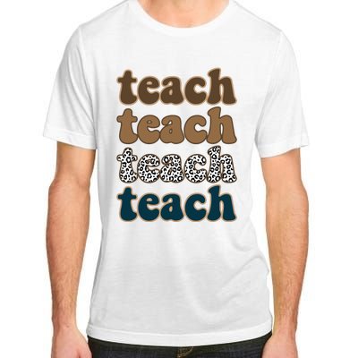 Teach Retro Gift For Teacher Adult ChromaSoft Performance T-Shirt