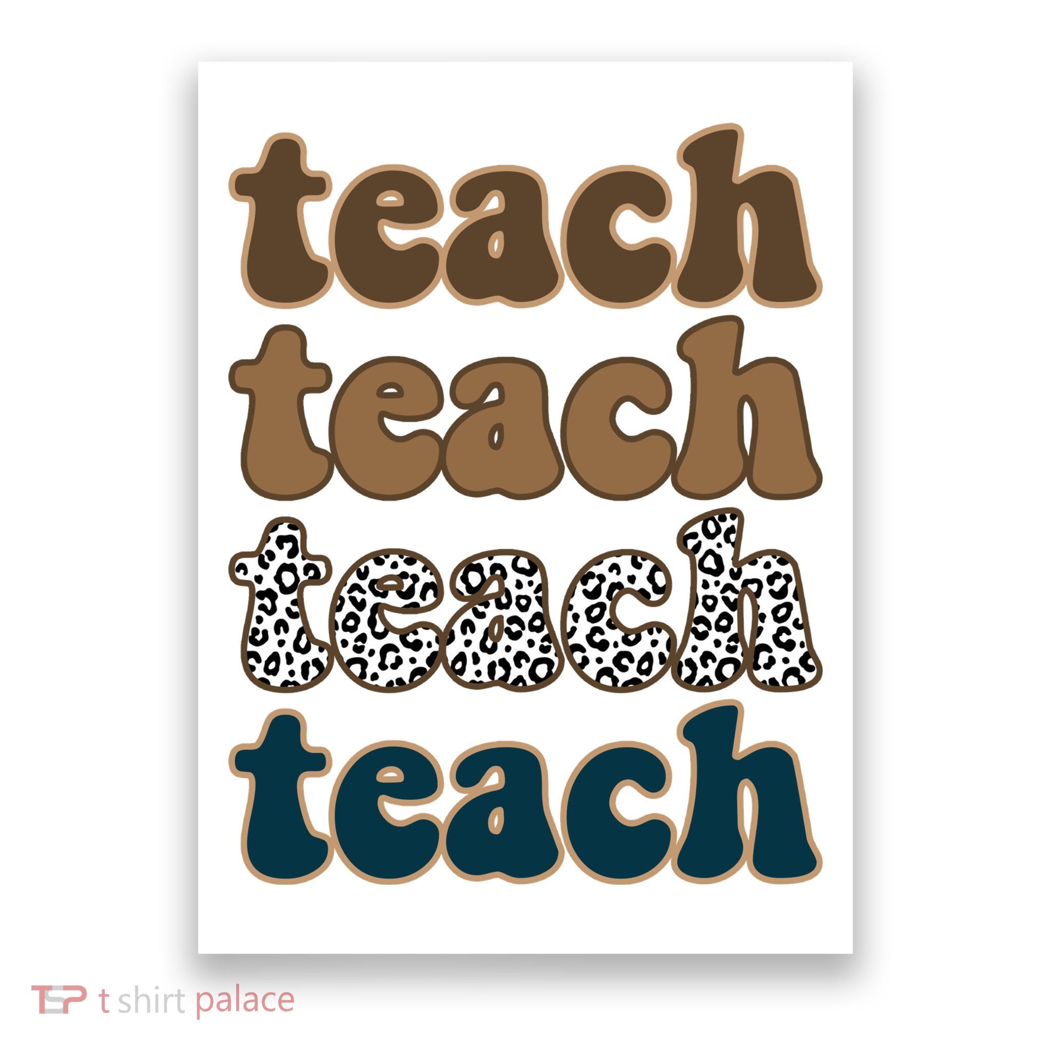 Teach Retro Gift For Teacher Poster