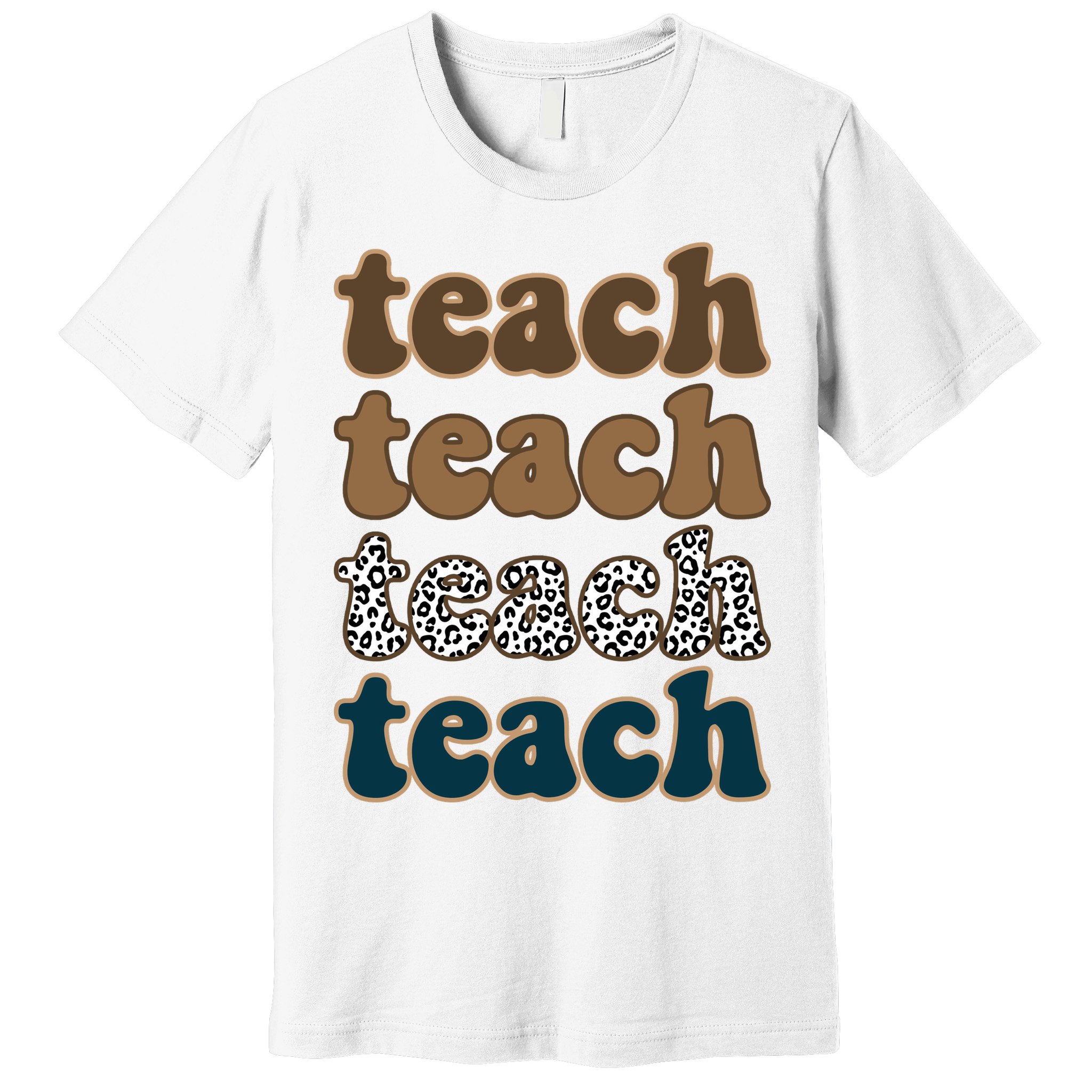 Teach Retro Gift For Teacher Premium T-Shirt