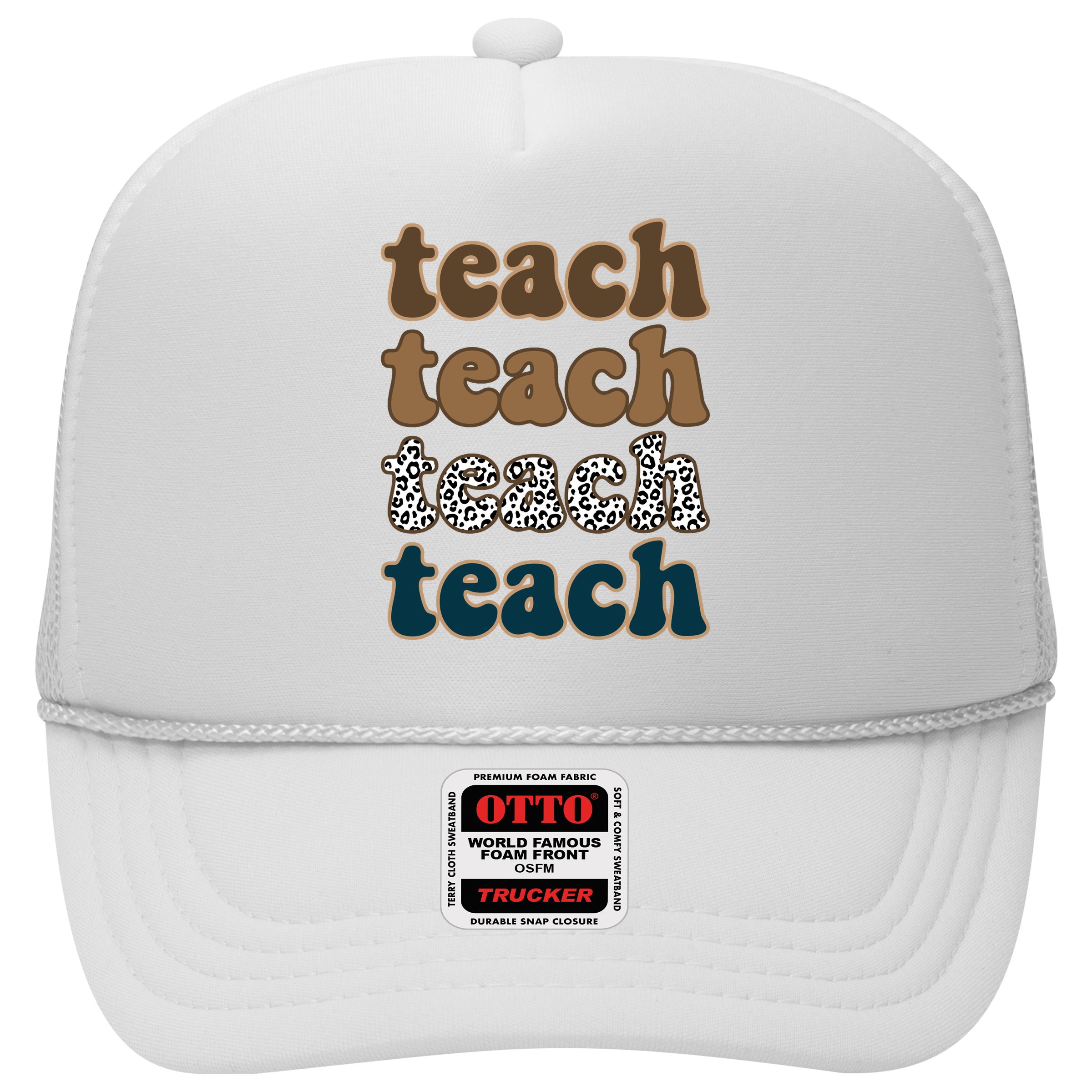 Teach Retro Gift For Teacher Hat