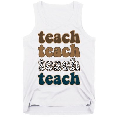 Teach Retro Gift For Teacher Tank Top