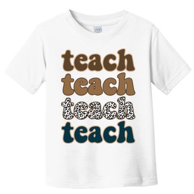 Teach Retro Gift For Teacher Toddler T-Shirt