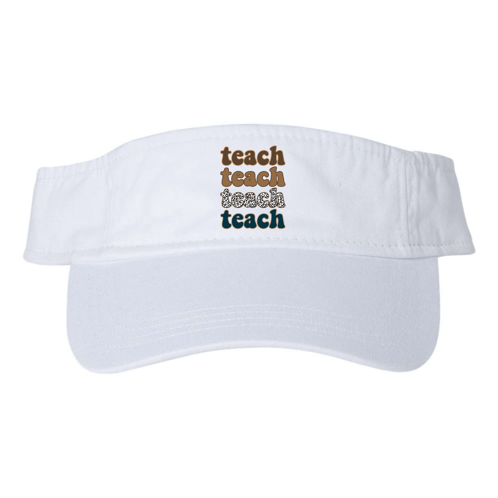 Teach Retro Gift For Teacher Visor