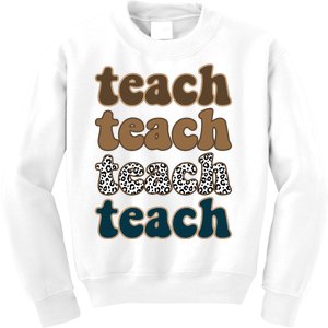 Teach Retro Gift For Teacher Kids Sweatshirt