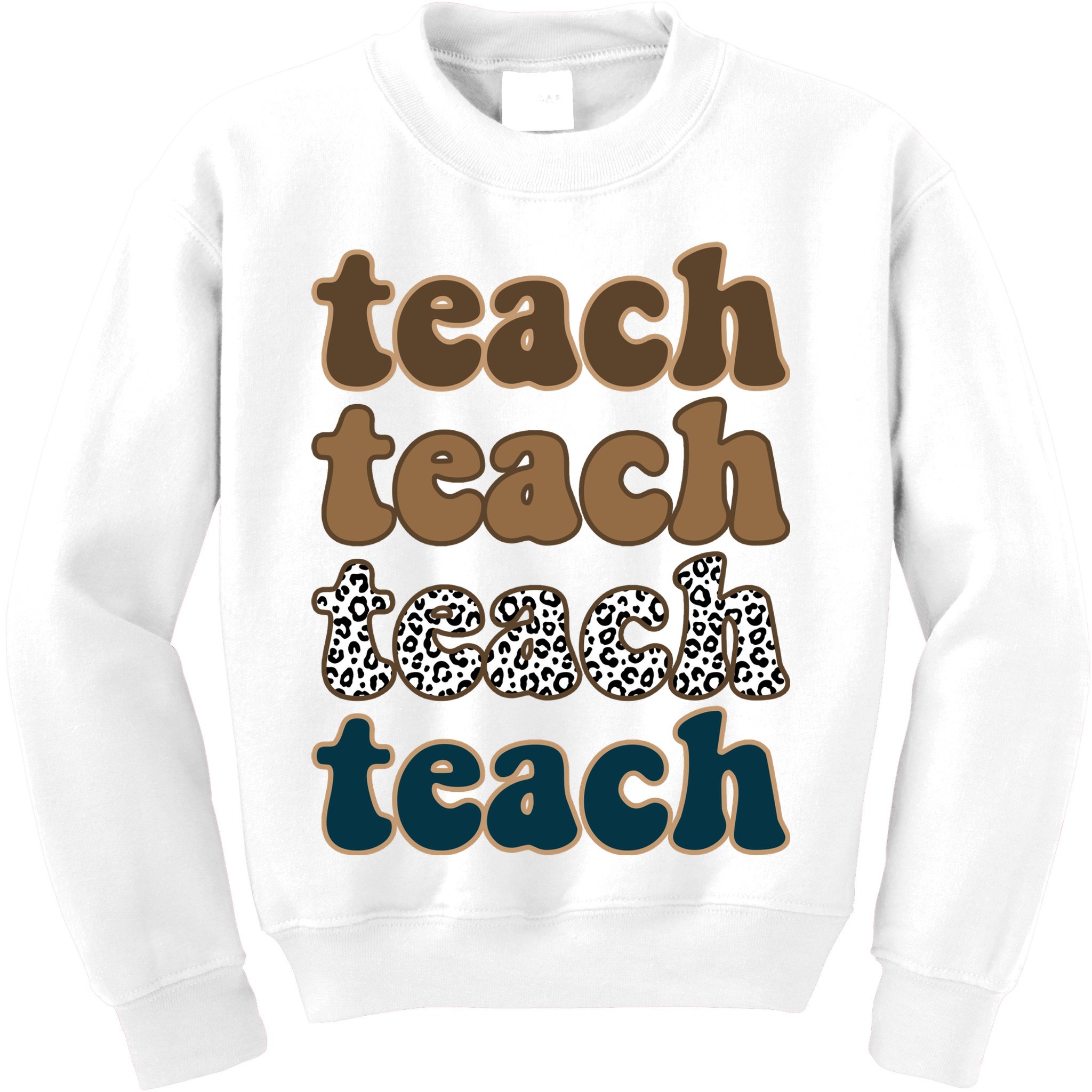 Teach Retro Gift For Teacher Kids Sweatshirt