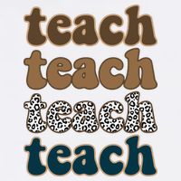Teach Retro Gift For Teacher Wool Snapback Cap