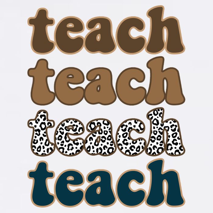Teach Retro Gift For Teacher Wool Snapback Cap
