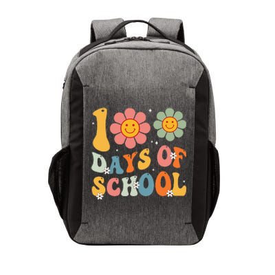 Teacher Retro Groovy 100 Days Happy 100th Day Of School Vector Backpack