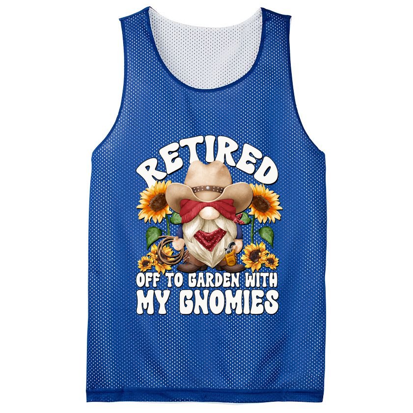 Texas Retiret Gnome Dad For Cow Lover Retired Grandpa Gift Mesh Reversible Basketball Jersey Tank