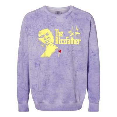 The Rizzler Godfather Funny Meme Colorblast Crewneck Sweatshirt