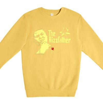 The Rizzler Godfather Funny Meme Premium Crewneck Sweatshirt