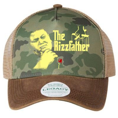 The Rizzler Godfather Funny Meme Legacy Tie Dye Trucker Hat