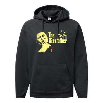 The Rizzler Godfather Funny Meme Performance Fleece Hoodie