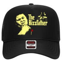 The Rizzler Godfather Funny Meme High Crown Mesh Back Trucker Hat