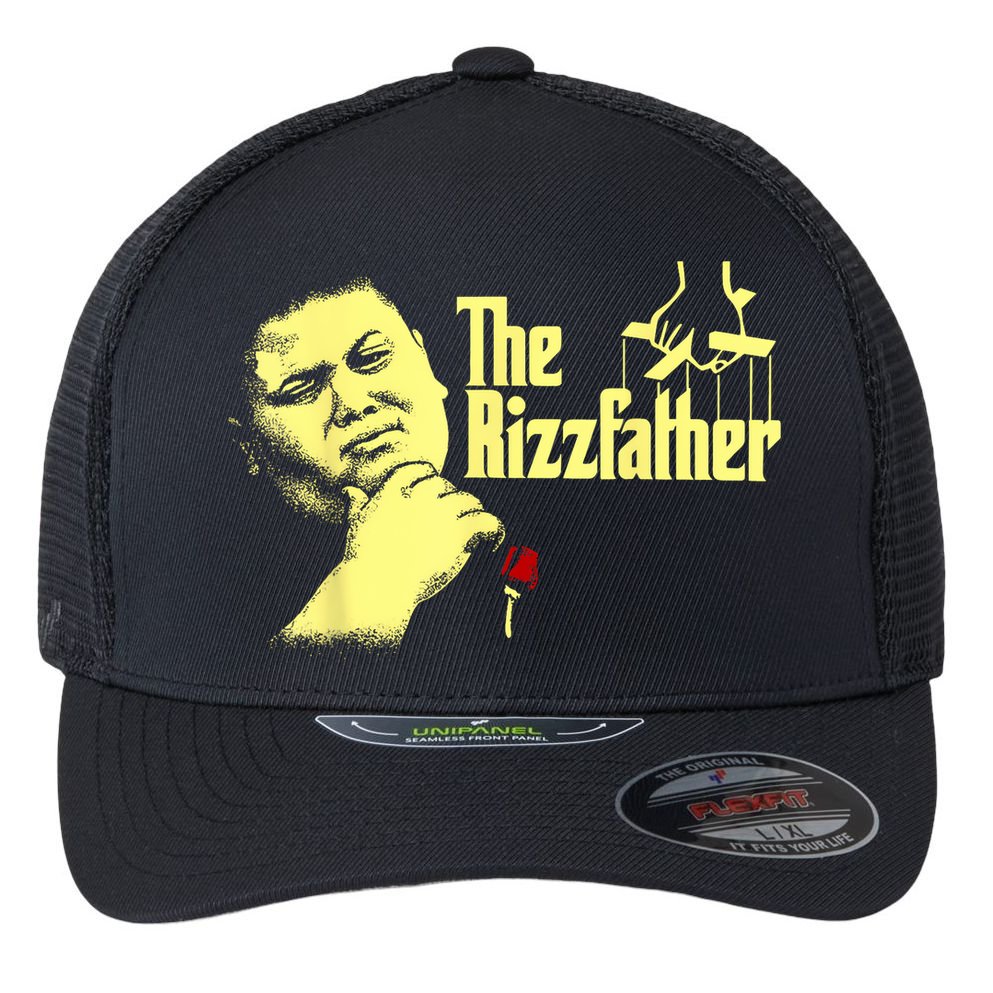 The Rizzler Godfather Funny Meme Flexfit Unipanel Trucker Cap