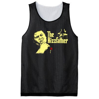 The Rizzler Godfather Funny Meme Mesh Reversible Basketball Jersey Tank