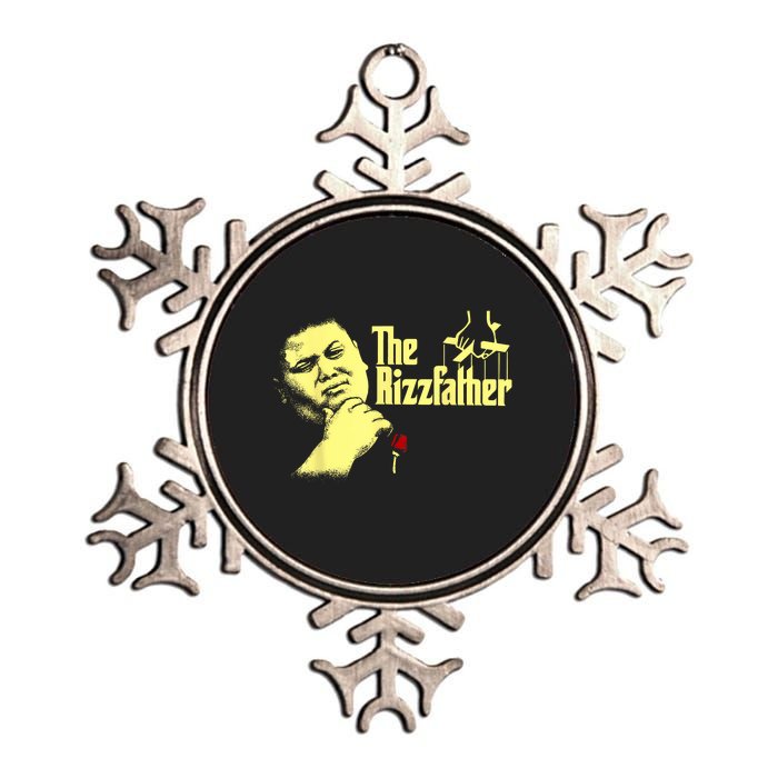 The Rizzler Godfather Funny Meme Metallic Star Ornament