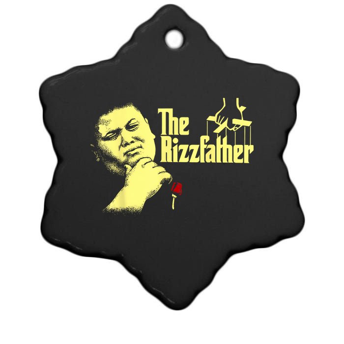 The Rizzler Godfather Funny Meme Ceramic Star Ornament