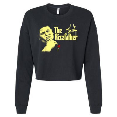 The Rizzler Godfather Funny Meme Cropped Pullover Crew