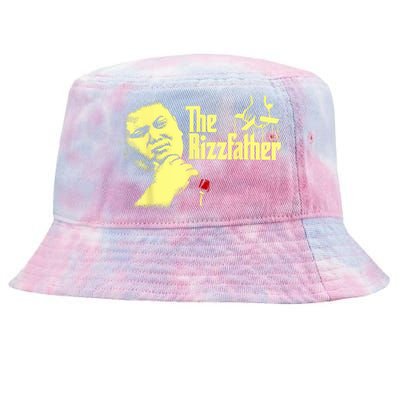 The Rizzler Godfather Funny Meme Tie-Dyed Bucket Hat