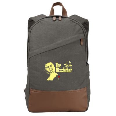 The Rizzler Godfather Funny Meme Cotton Canvas Backpack