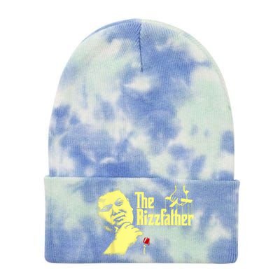 The Rizzler Godfather Funny Meme Tie Dye 12in Knit Beanie