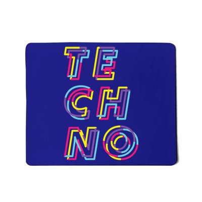 Techno Rave Gabber Gift Dj Edm Clubbing Raver Gift Mousepad