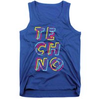 Techno Rave Gabber Gift Dj Edm Clubbing Raver Gift Tank Top