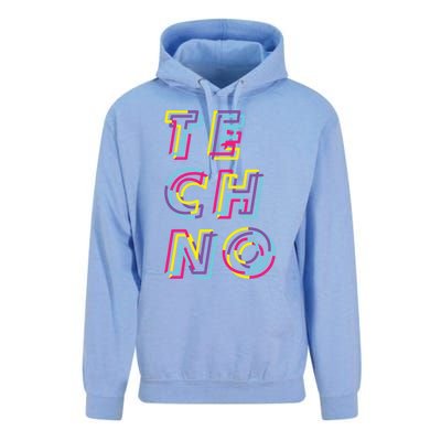 Techno Rave Gabber Gift Dj Edm Clubbing Raver Gift Unisex Surf Hoodie