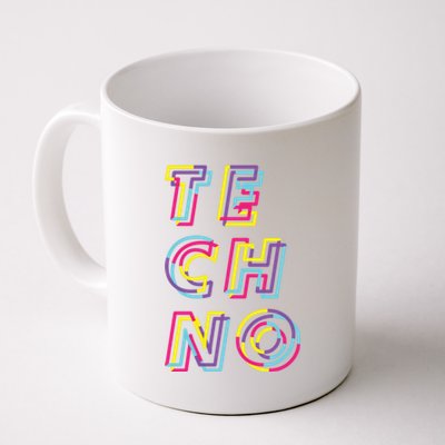 Techno Rave Gabber Gift Dj Edm Clubbing Raver Gift Coffee Mug