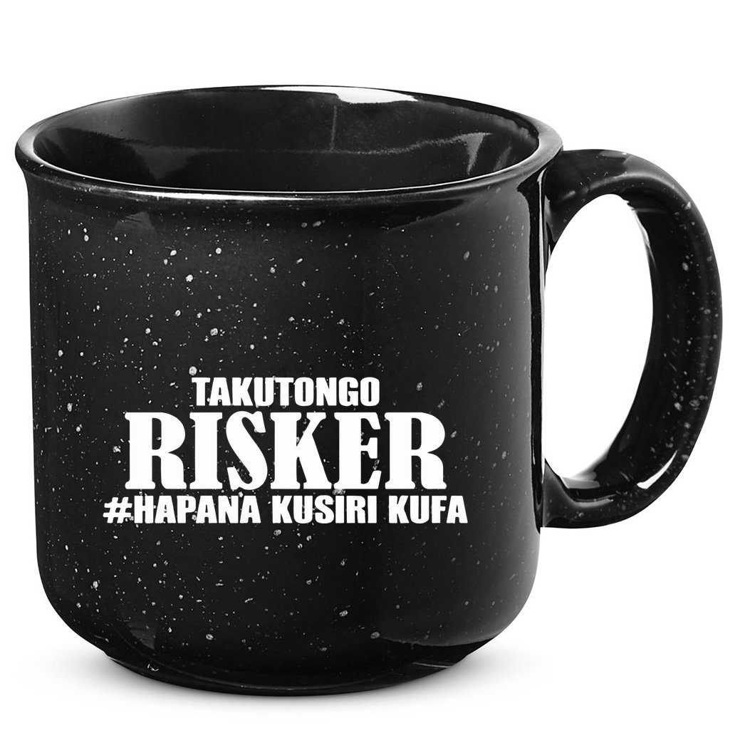 Takutongo Risker Hapana Kusiri Kufa 15oz Campfire Ceramic Mug
