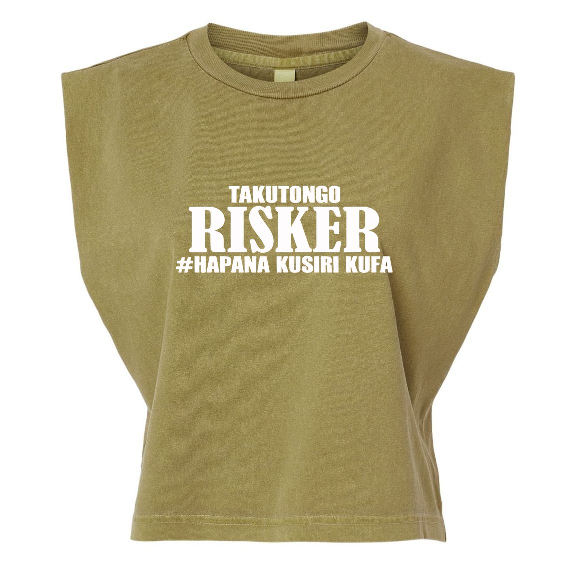 Takutongo Risker Hapana Kusiri Kufa Garment-Dyed Women's Muscle Tee