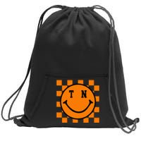 Tennessee Retro Happy Checkerboard Sweatshirt Cinch Pack Bag