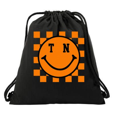 Tennessee Retro Happy Checkerboard Drawstring Bag