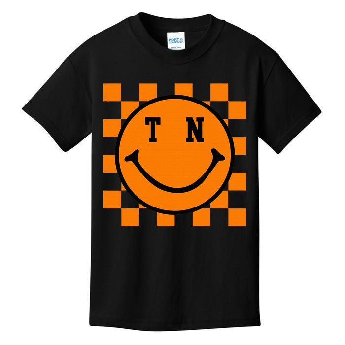 Tennessee Retro Happy Checkerboard Kids T-Shirt