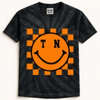 Tennessee Retro Happy Checkerboard Kids Tie-Dye T-Shirt