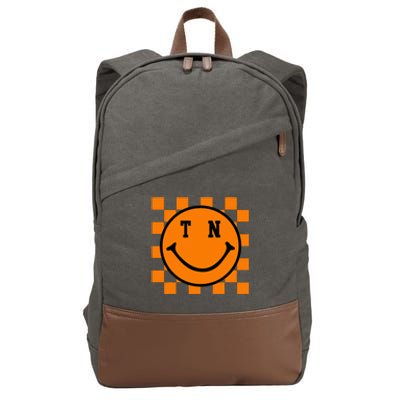 Tennessee Retro Happy Checkerboard Cotton Canvas Backpack