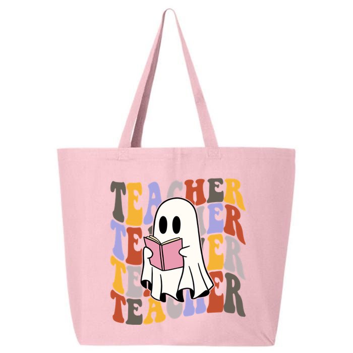 Teacher Retro Halloween Ghost 25L Jumbo Tote