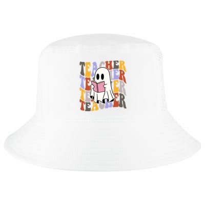 Teacher Retro Halloween Ghost Cool Comfort Performance Bucket Hat