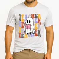 Teacher Retro Halloween Ghost Cooling Performance Crew T-Shirt