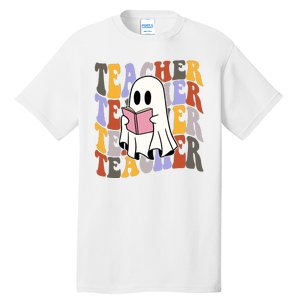 Teacher Retro Halloween Ghost Tall T-Shirt