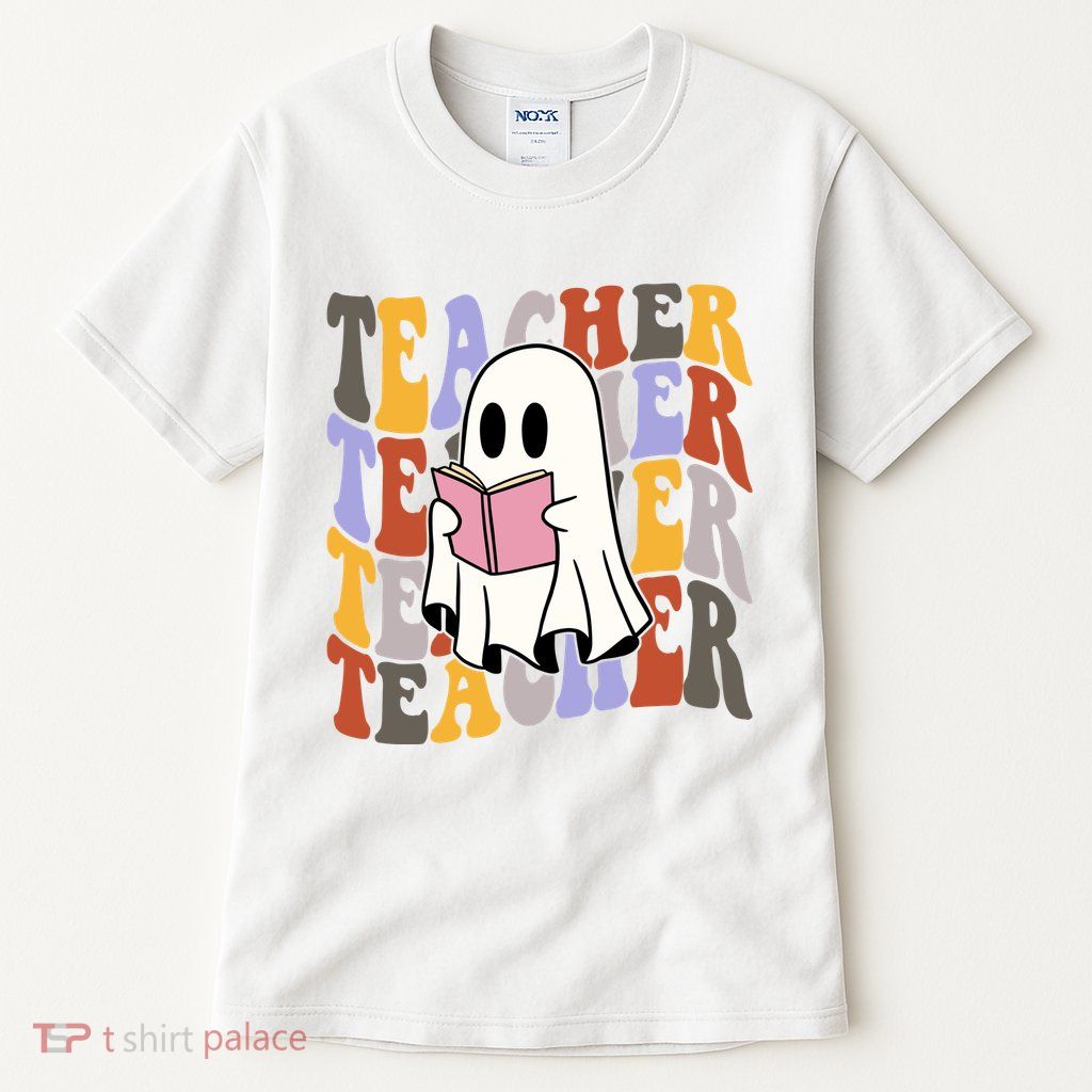 Teacher Retro Halloween Ghost Tall T-Shirt