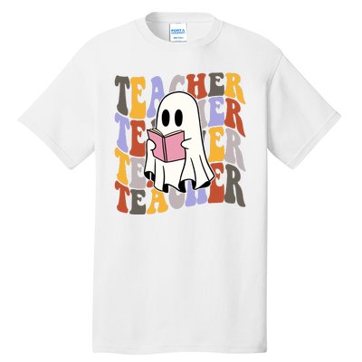 Teacher Retro Halloween Ghost Tall T-Shirt