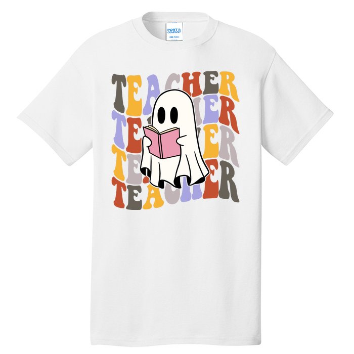 Teacher Retro Halloween Ghost Tall T-Shirt