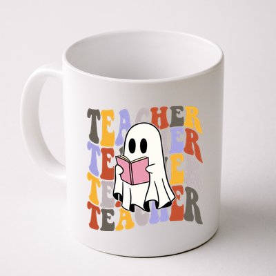 Teacher Retro Halloween Ghost Mug