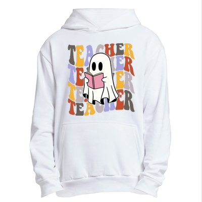 Teacher Retro Halloween Ghost Urban Pullover Hoodie