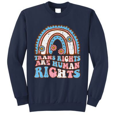 Transg Rights Human Rights Retro Transg Lgbt Women Girl Sweatshirt