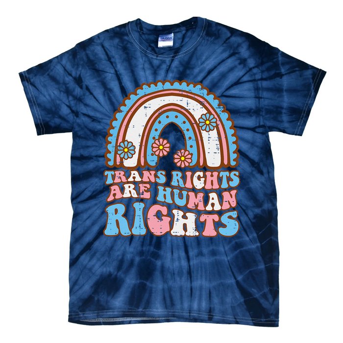 Transg Rights Human Rights Retro Transg Lgbt Women Girl Tie-Dye T-Shirt