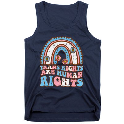 Transg Rights Human Rights Retro Transg Lgbt Women Girl Tank Top